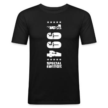 Geburtstag Geschenkidee 1994 - Männer Slim Fit T-Shirt - Schwarz - Vorne - Nik (191cm)