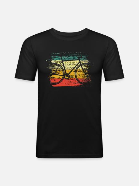 Bike retro - Men's Slim Fit T-Shirt - black