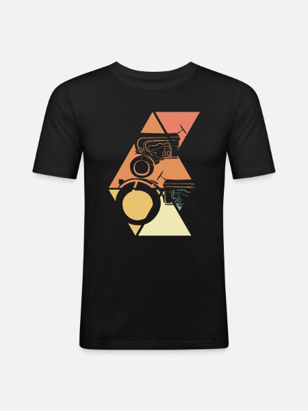 Tractor - Men's Slim Fit T-Shirt - black