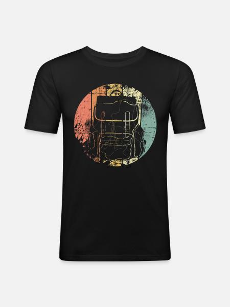 Backpacker Trips - Men's Slim Fit T-Shirt - black
