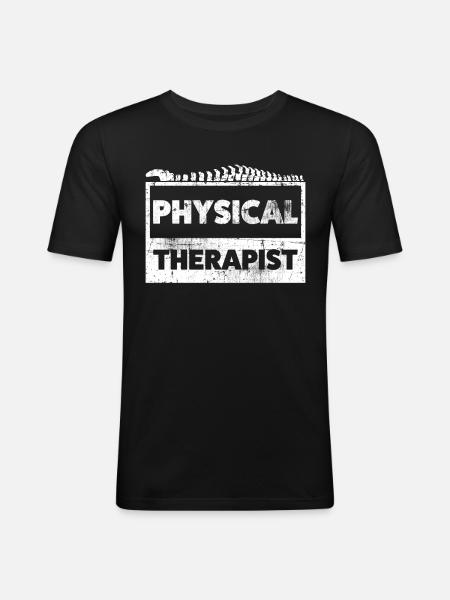 Physiotherapist - Men's Slim Fit T-Shirt - black