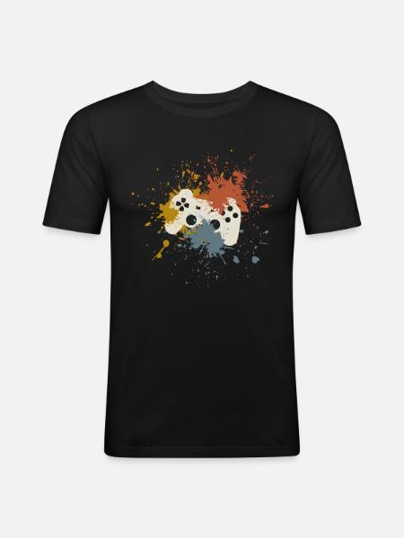 Gamer - Men's Slim Fit T-Shirt - black