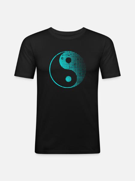 Yin Yang - Men's Slim Fit T-Shirt - black