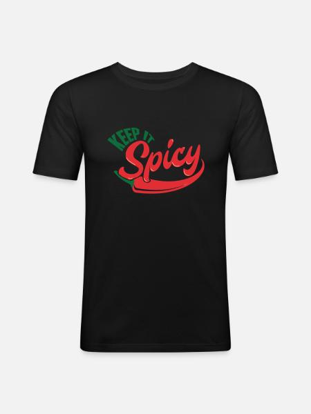 cuisine - T-shirt près du corps Homme - noir
