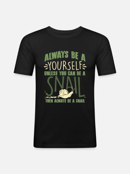 slug - Men's Slim Fit T-Shirt - black