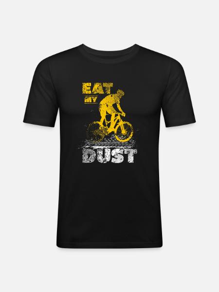 vtt - T-shirt près du corps Homme - noir