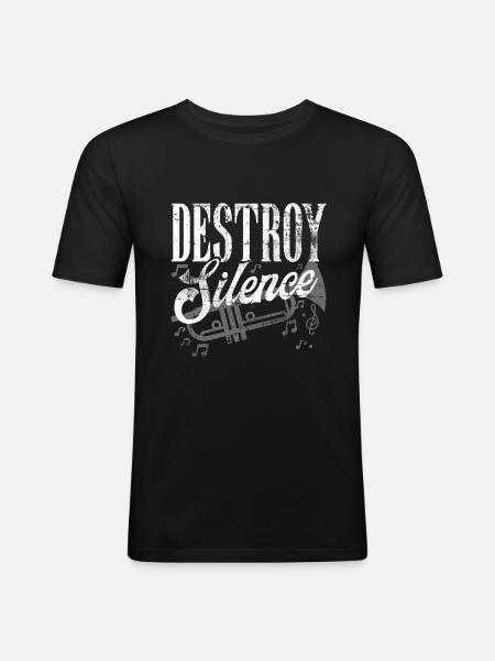 Trumpet - Men's Slim Fit T-Shirt - black