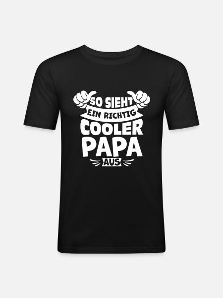Cool dad - Men's Slim Fit T-Shirt - black
