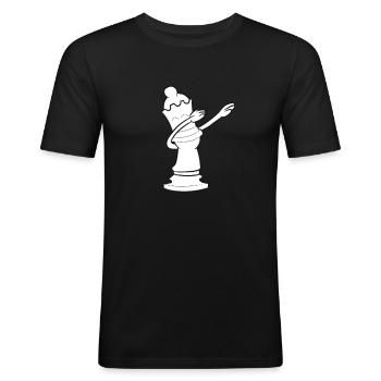 Chess Queen Dabing Queen Chess Piece Gift - Männer Slim Fit T-Shirt - Schwarz - Vorne - Nik (191cm)