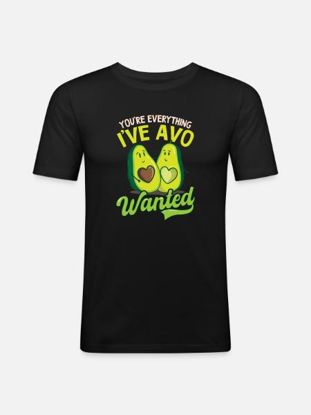 Avocado Sei tutto ciò che ho voluto Avo - Maglietta aderente da uomo - nero