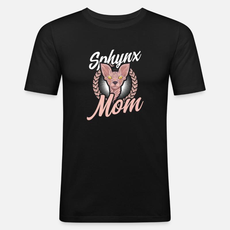Sphynx Cat Sphynx Mom - Men's Slim Fit T-Shirt - black