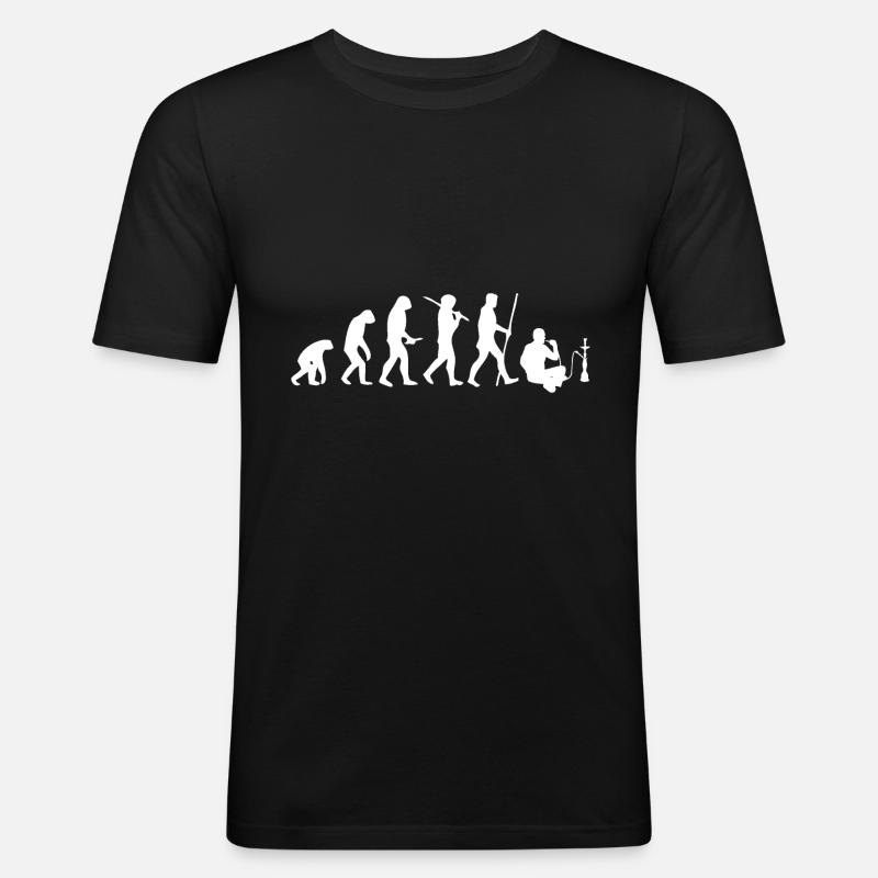 SHISHA EVOLUTION - Männer Slim Fit T-Shirt - Schwarz