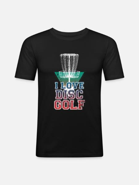 Disc Golf - Men's Slim Fit T-Shirt - black