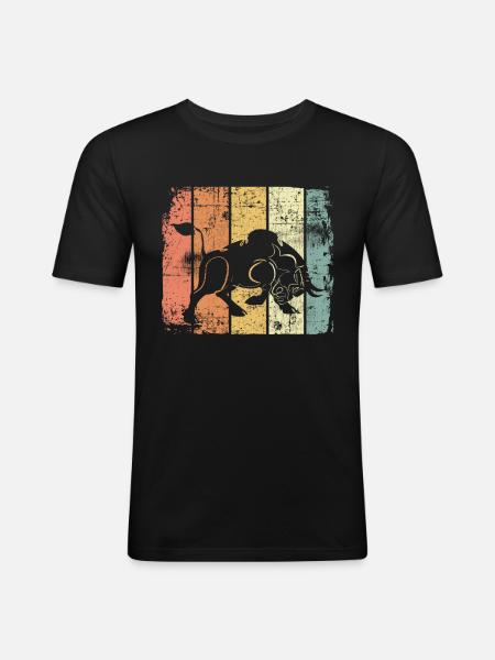 Bulle - Männer Slim Fit T-Shirt - Schwarz