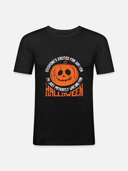 Halloween - Men's Slim Fit T-Shirt - black