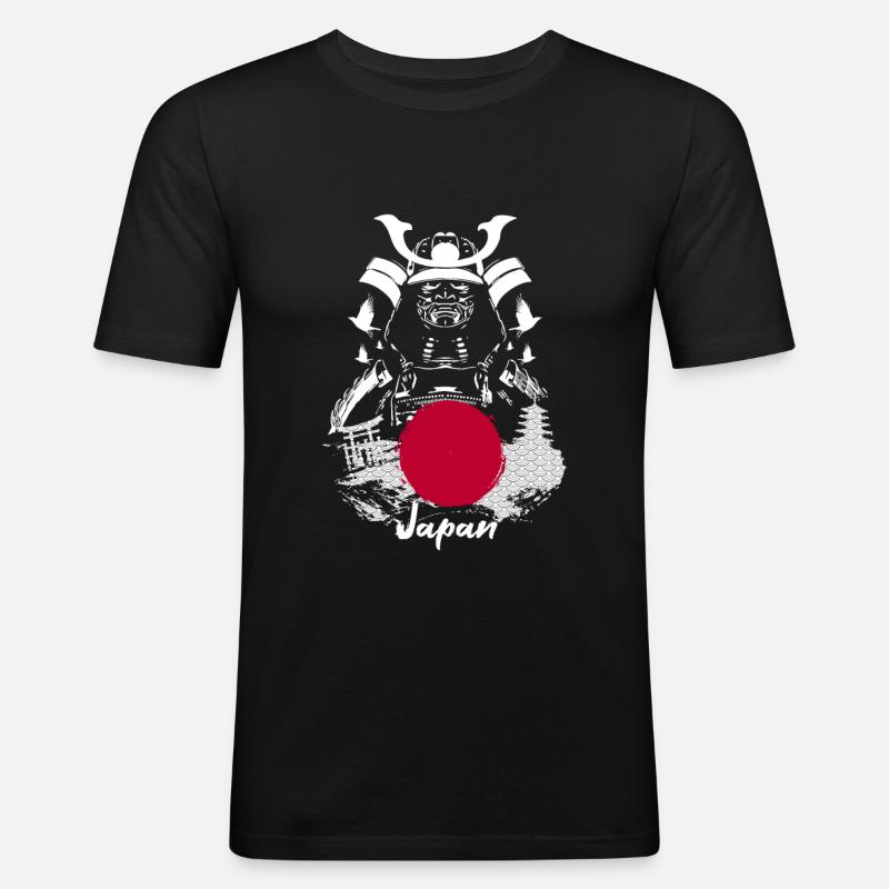 Japan Samurai - Men's Slim Fit T-Shirt - black