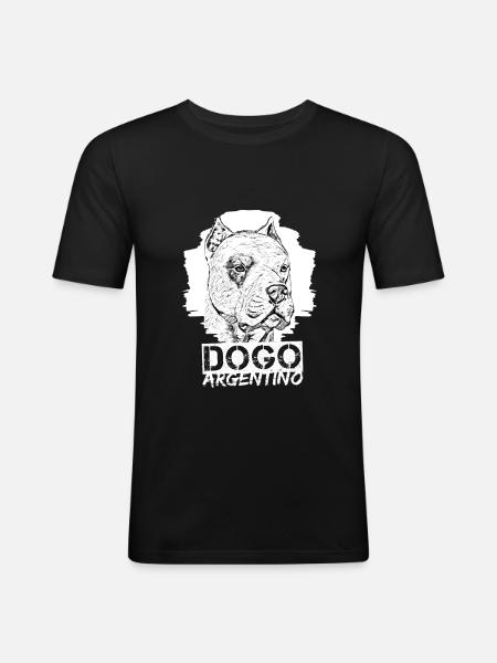 Dogo Argentino - Men's Slim Fit T-Shirt - black