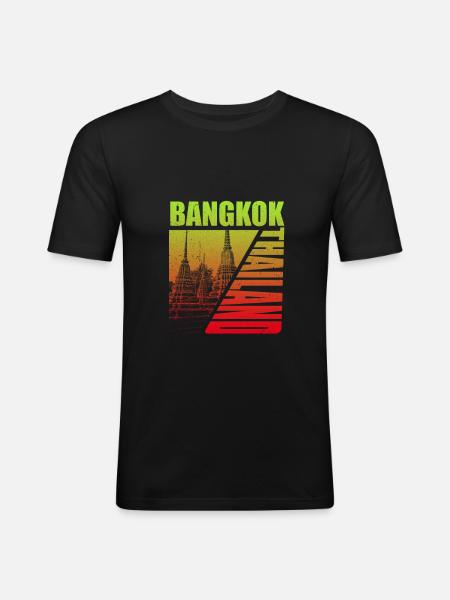 Bangkok - Men's Slim Fit T-Shirt - black