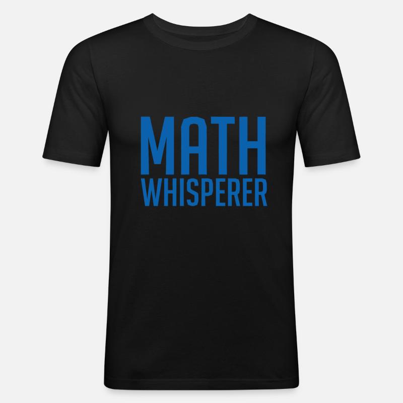 Math nerd - Men's Slim Fit T-Shirt - black