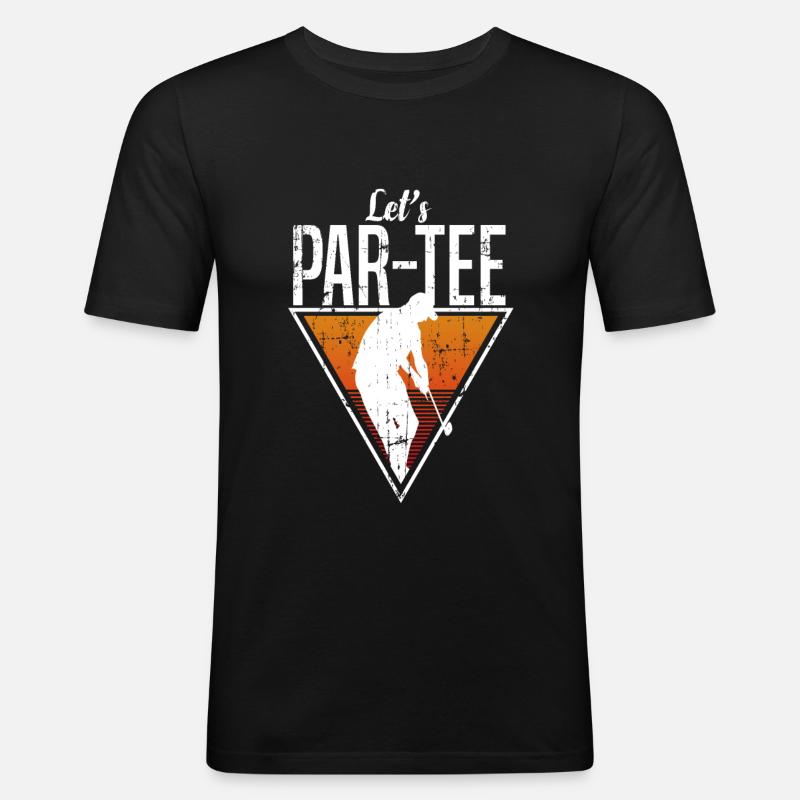 Golf golf golf golf - T-shirt près du corps Homme - noir