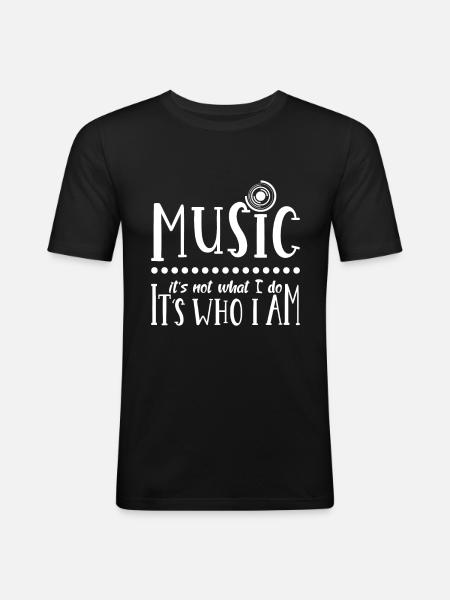 Music musicians - Men's Slim Fit T-Shirt - black