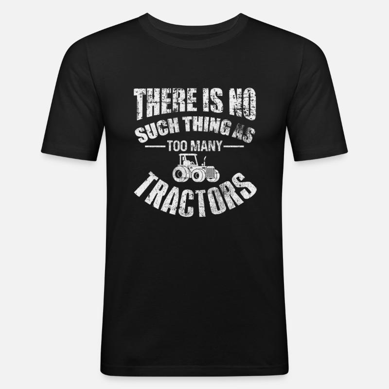 Traktor - Männer Slim Fit T-Shirt - Schwarz