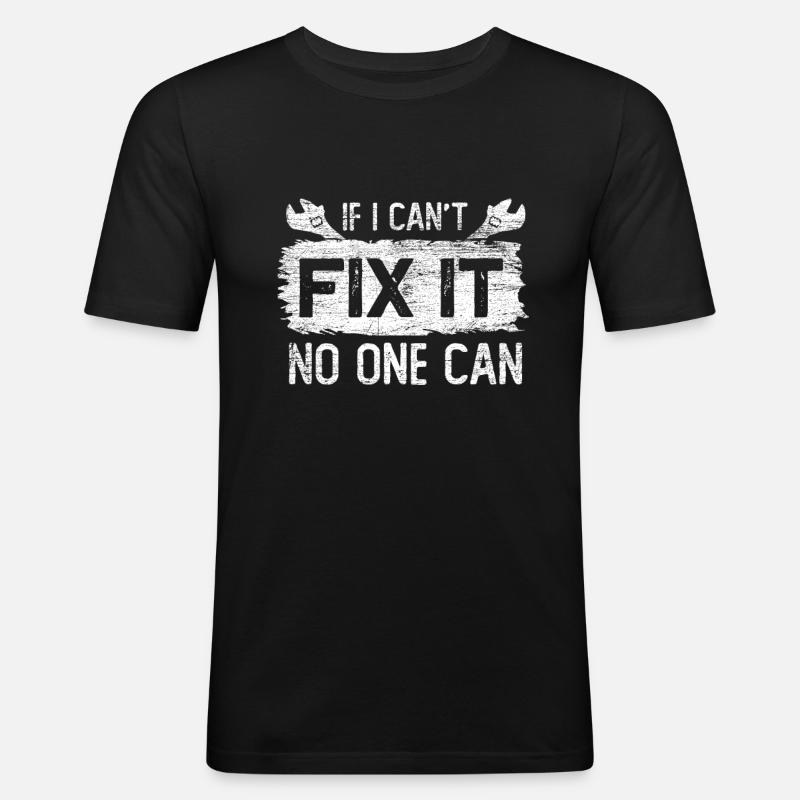 Handwerker - Männer Slim Fit T-Shirt - Schwarz