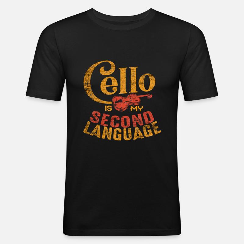 Cello - Männer Slim Fit T-Shirt - Schwarz