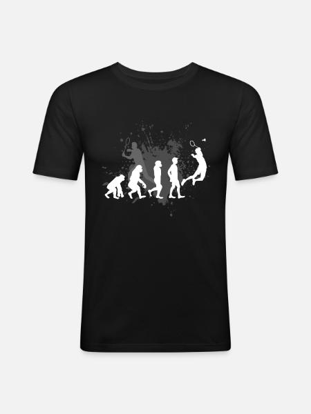 badminton - Men's Slim Fit T-Shirt - black
