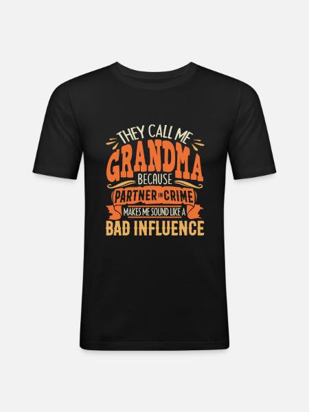 granny - Men's Slim Fit T-Shirt - black