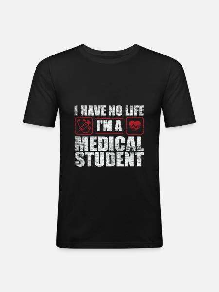 Medicine student - Men's Slim Fit T-Shirt - black