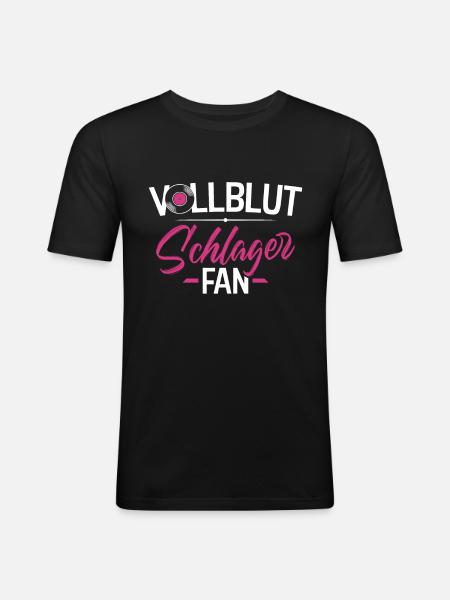 hit - T-shirt près du corps Homme - noir