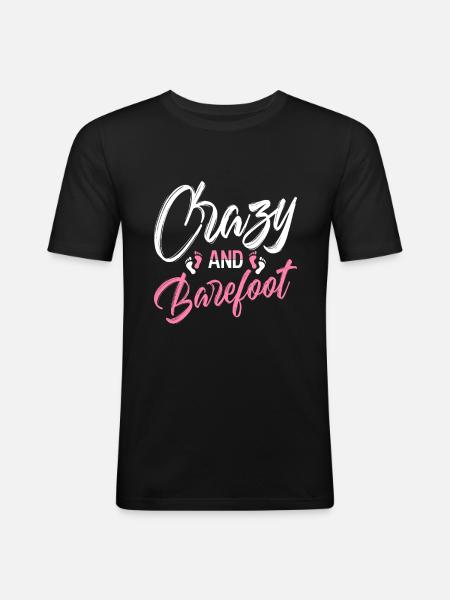 Barefoot - Men's Slim Fit T-Shirt - black