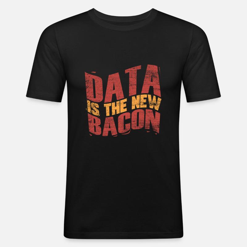 Informatik - Männer Slim Fit T-Shirt - Schwarz