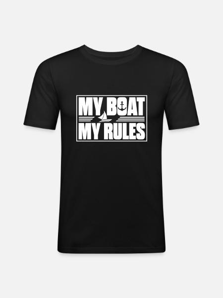 Sailing boat - Men's Slim Fit T-Shirt - black