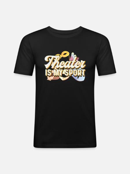 Acting Theatre - Men's Slim Fit T-Shirt - black