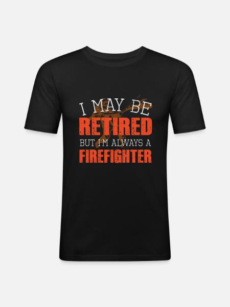 fire Department - Men's Slim Fit T-Shirt - black