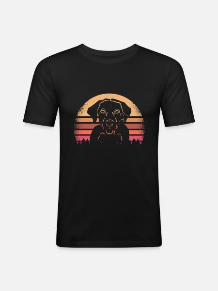 Labrador - Men's Slim Fit T-Shirt - black