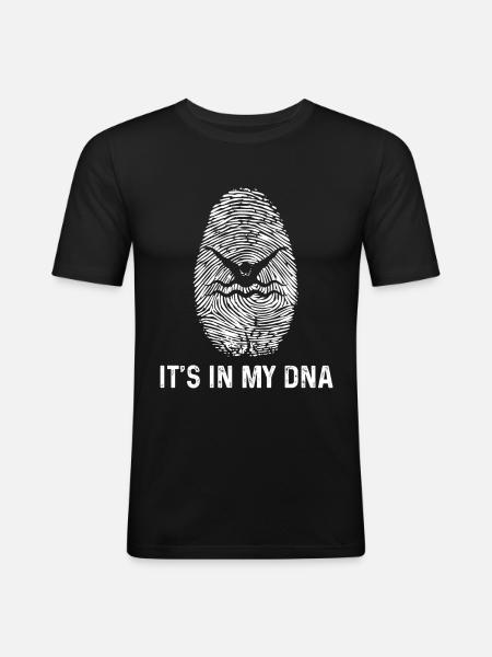 C’est dans mon ADN - - T-shirt près du corps Homme - noir