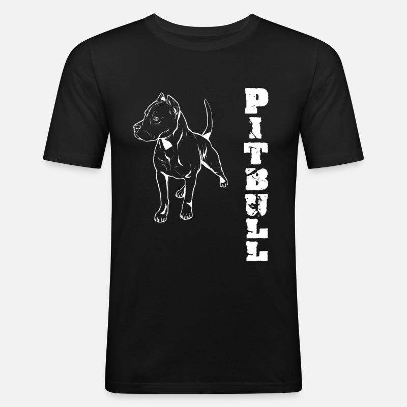 Pitbull - Männer Slim Fit T-Shirt - Schwarz