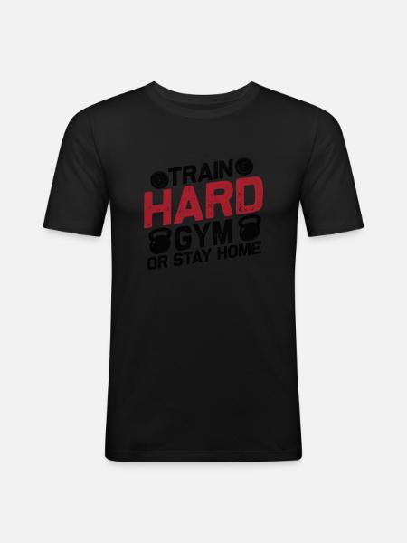 Training Fitness Sport - Men's Slim Fit T-Shirt - black
