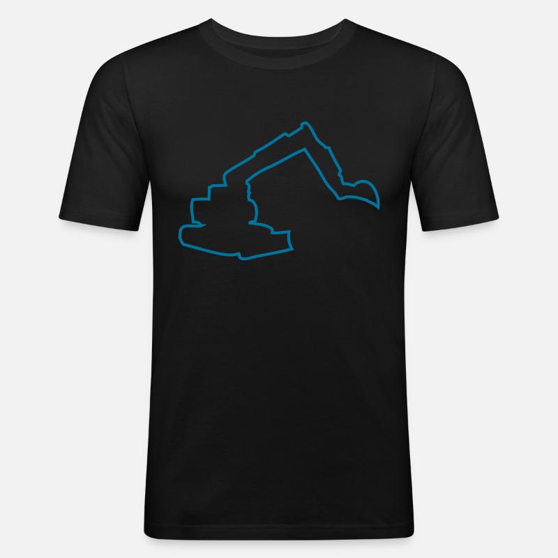 bagger - Männer Slim Fit T-Shirt - Schwarz