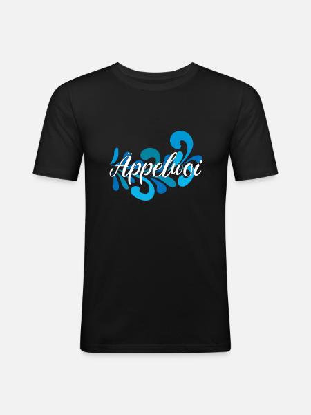 Äppelwoi Bembel Spritz - Männer Slim Fit T-Shirt - Schwarz