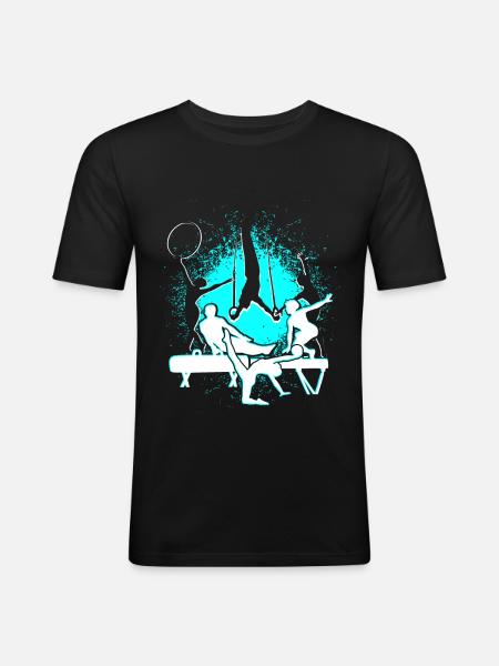Gym Workout Gymnastics Gymnastics Gymnastics - Men's Slim Fit T-Shirt - black