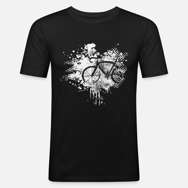Splash - Cyclisme - (2) - T-shirt près du corps Homme - noir