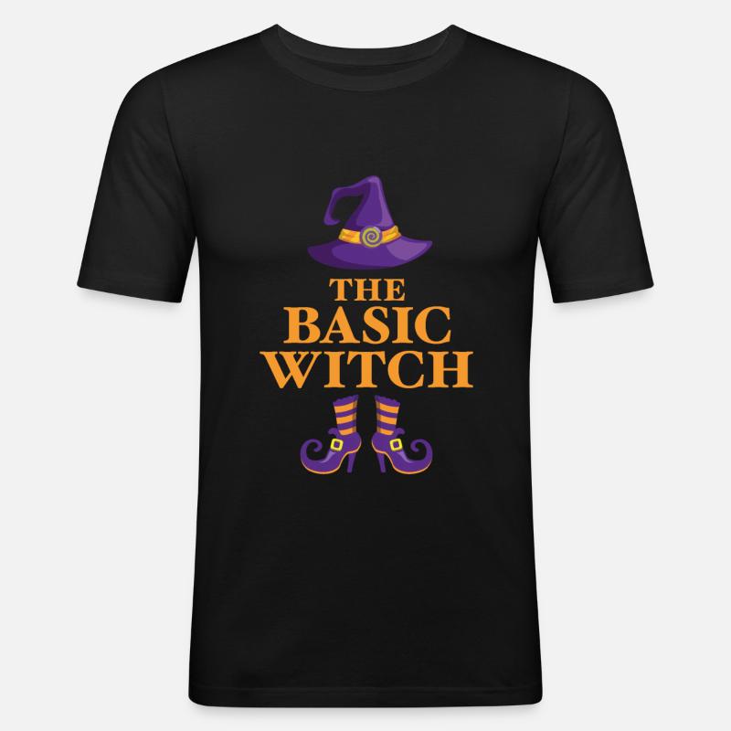 The Basic Witch - Men's Slim Fit T-Shirt - black