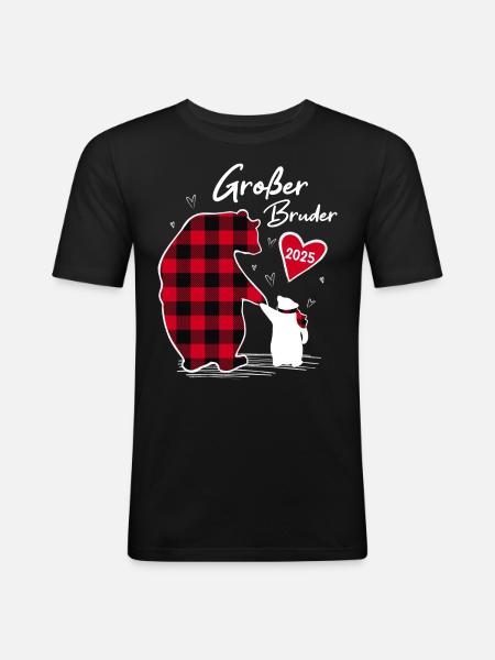 Big Brother Bear 2025 - Men's Slim Fit T-Shirt - black