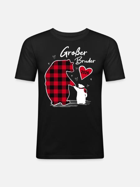 Big Brother Bear 2026 - Men's Slim Fit T-Shirt - black