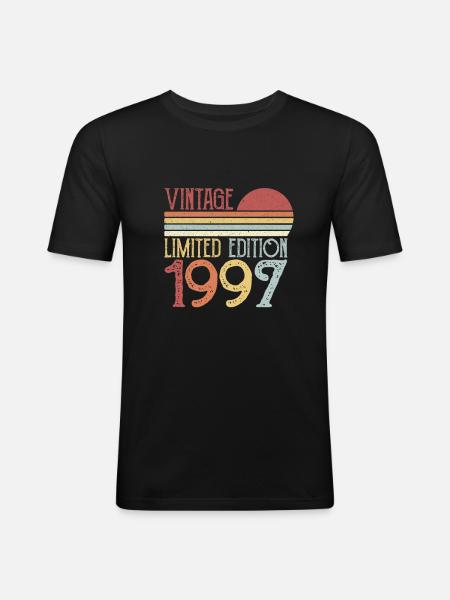 1997 Limited Edition - Men's Slim Fit T-Shirt - black