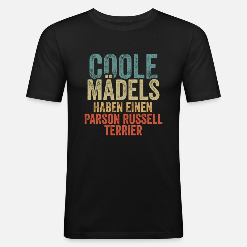 Parson Russell Terrier - Männer Slim Fit T-Shirt - Schwarz